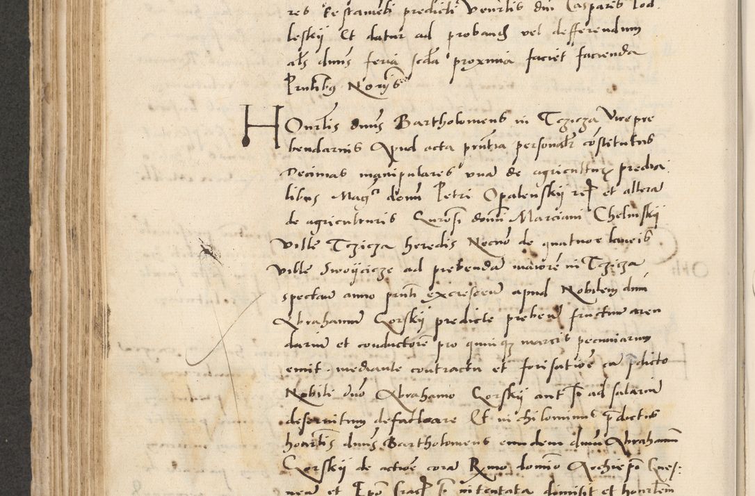 Zdjęcie nr 370 dla obiektu archiwalnego: Acta actorum causarum, sentenciarum et obligacionum coram reverendo patre domino Paulo Crassowsky Warssoviensi et Omnium Sanctorum preposito, canonico et officiali generali Cracoviensi ad annum Domini millesimum quingentesimum quadraresimum quatrum, cuius indicio est secunda pontificatus sanctissimi in Christo patris et domini nostri domini Pauli divina providencia pape tercii anno ipsius decimo, a die ac mense infrascriptis feliciter continuantur