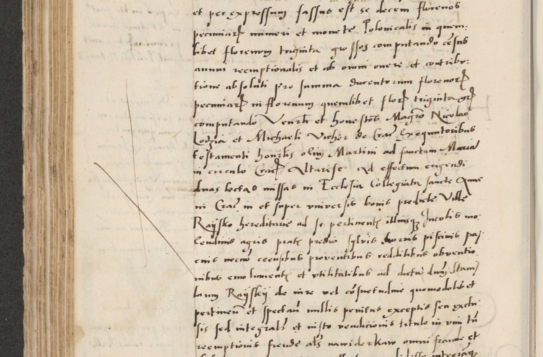 Zdjęcie nr 360 dla obiektu archiwalnego: Acta actorum causarum, sentenciarum et obligacionum coram reverendo patre domino Paulo Crassowsky Warssoviensi et Omnium Sanctorum preposito, canonico et officiali generali Cracoviensi ad annum Domini millesimum quingentesimum quadraresimum quatrum, cuius indicio est secunda pontificatus sanctissimi in Christo patris et domini nostri domini Pauli divina providencia pape tercii anno ipsius decimo, a die ac mense infrascriptis feliciter continuantur