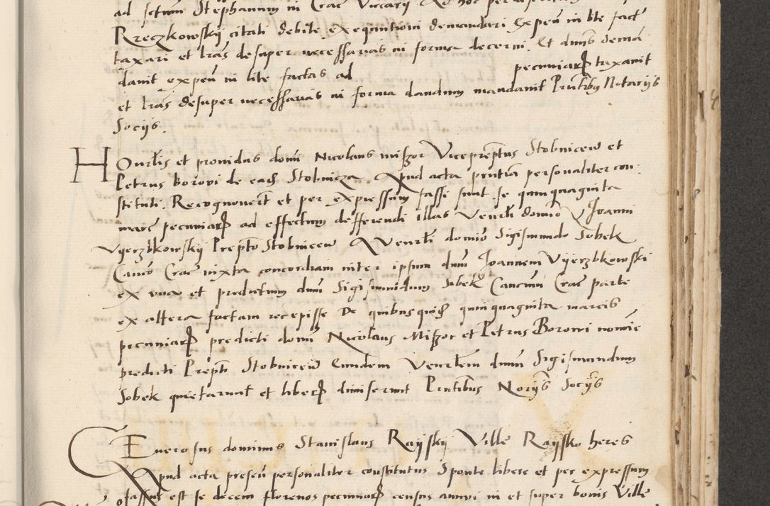 Zdjęcie nr 359 dla obiektu archiwalnego: Acta actorum causarum, sentenciarum et obligacionum coram reverendo patre domino Paulo Crassowsky Warssoviensi et Omnium Sanctorum preposito, canonico et officiali generali Cracoviensi ad annum Domini millesimum quingentesimum quadraresimum quatrum, cuius indicio est secunda pontificatus sanctissimi in Christo patris et domini nostri domini Pauli divina providencia pape tercii anno ipsius decimo, a die ac mense infrascriptis feliciter continuantur