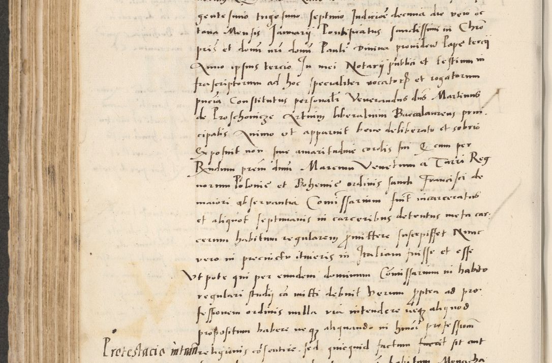 Zdjęcie nr 356 dla obiektu archiwalnego: Acta actorum causarum, sentenciarum et obligacionum coram reverendo patre domino Paulo Crassowsky Warssoviensi et Omnium Sanctorum preposito, canonico et officiali generali Cracoviensi ad annum Domini millesimum quingentesimum quadraresimum quatrum, cuius indicio est secunda pontificatus sanctissimi in Christo patris et domini nostri domini Pauli divina providencia pape tercii anno ipsius decimo, a die ac mense infrascriptis feliciter continuantur