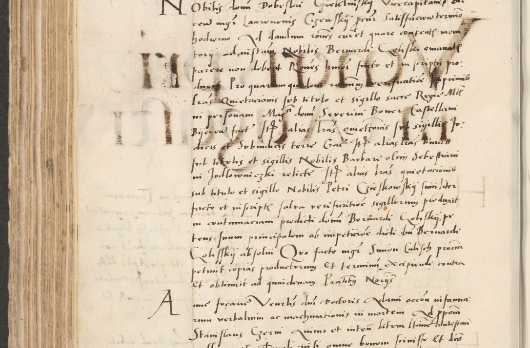 Zdjęcie nr 354 dla obiektu archiwalnego: Acta actorum causarum, sentenciarum et obligacionum coram reverendo patre domino Paulo Crassowsky Warssoviensi et Omnium Sanctorum preposito, canonico et officiali generali Cracoviensi ad annum Domini millesimum quingentesimum quadraresimum quatrum, cuius indicio est secunda pontificatus sanctissimi in Christo patris et domini nostri domini Pauli divina providencia pape tercii anno ipsius decimo, a die ac mense infrascriptis feliciter continuantur