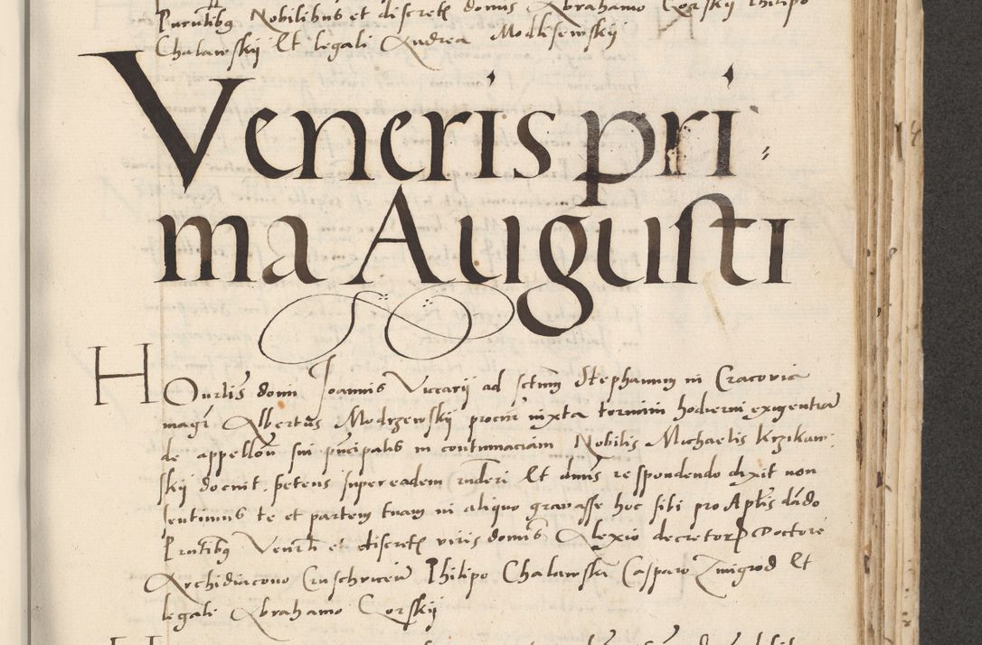 Zdjęcie nr 353 dla obiektu archiwalnego: Acta actorum causarum, sentenciarum et obligacionum coram reverendo patre domino Paulo Crassowsky Warssoviensi et Omnium Sanctorum preposito, canonico et officiali generali Cracoviensi ad annum Domini millesimum quingentesimum quadraresimum quatrum, cuius indicio est secunda pontificatus sanctissimi in Christo patris et domini nostri domini Pauli divina providencia pape tercii anno ipsius decimo, a die ac mense infrascriptis feliciter continuantur