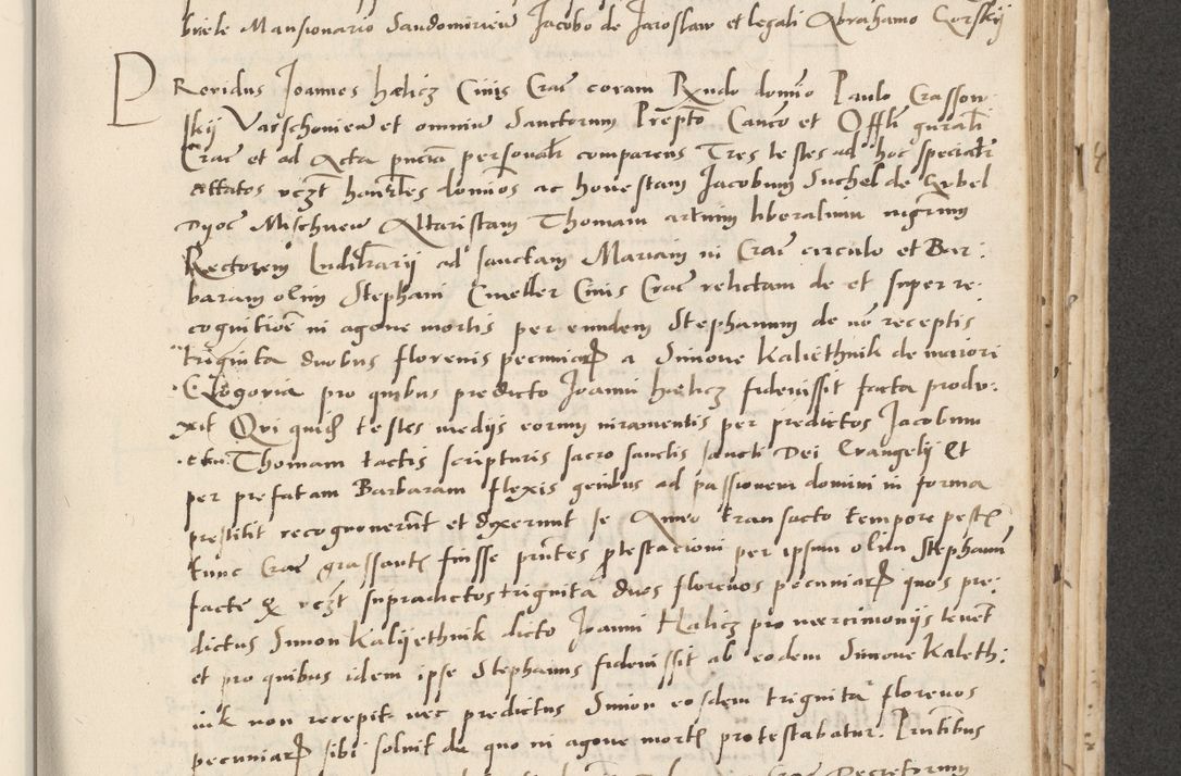 Zdjęcie nr 351 dla obiektu archiwalnego: Acta actorum causarum, sentenciarum et obligacionum coram reverendo patre domino Paulo Crassowsky Warssoviensi et Omnium Sanctorum preposito, canonico et officiali generali Cracoviensi ad annum Domini millesimum quingentesimum quadraresimum quatrum, cuius indicio est secunda pontificatus sanctissimi in Christo patris et domini nostri domini Pauli divina providencia pape tercii anno ipsius decimo, a die ac mense infrascriptis feliciter continuantur