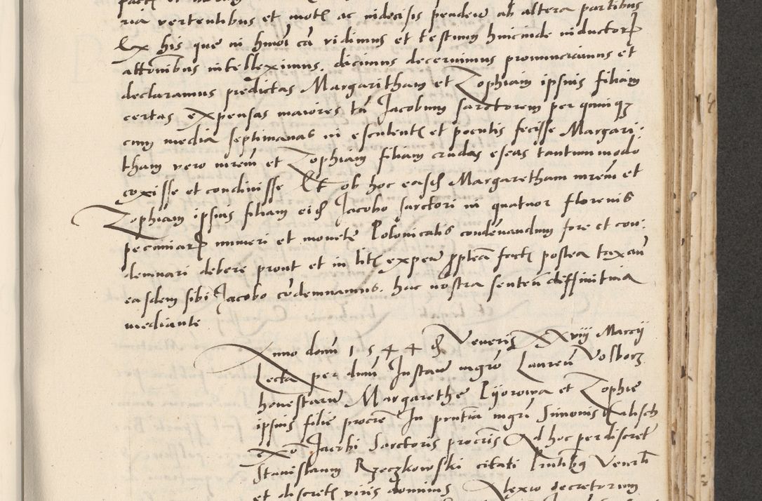 Zdjęcie nr 349 dla obiektu archiwalnego: Acta actorum causarum, sentenciarum et obligacionum coram reverendo patre domino Paulo Crassowsky Warssoviensi et Omnium Sanctorum preposito, canonico et officiali generali Cracoviensi ad annum Domini millesimum quingentesimum quadraresimum quatrum, cuius indicio est secunda pontificatus sanctissimi in Christo patris et domini nostri domini Pauli divina providencia pape tercii anno ipsius decimo, a die ac mense infrascriptis feliciter continuantur