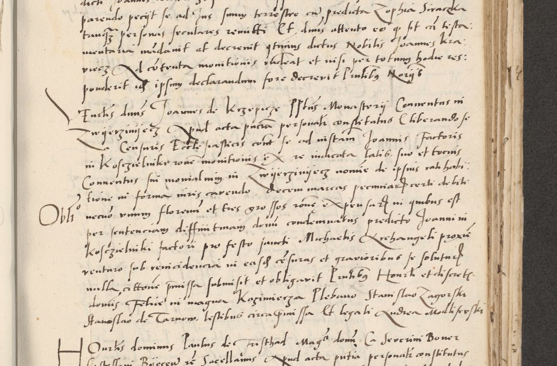 Zdjęcie nr 347 dla obiektu archiwalnego: Acta actorum causarum, sentenciarum et obligacionum coram reverendo patre domino Paulo Crassowsky Warssoviensi et Omnium Sanctorum preposito, canonico et officiali generali Cracoviensi ad annum Domini millesimum quingentesimum quadraresimum quatrum, cuius indicio est secunda pontificatus sanctissimi in Christo patris et domini nostri domini Pauli divina providencia pape tercii anno ipsius decimo, a die ac mense infrascriptis feliciter continuantur