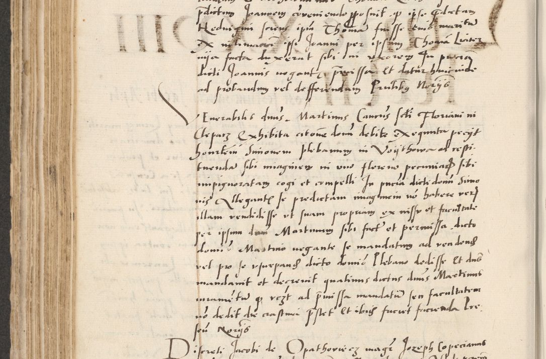 Zdjęcie nr 346 dla obiektu archiwalnego: Acta actorum causarum, sentenciarum et obligacionum coram reverendo patre domino Paulo Crassowsky Warssoviensi et Omnium Sanctorum preposito, canonico et officiali generali Cracoviensi ad annum Domini millesimum quingentesimum quadraresimum quatrum, cuius indicio est secunda pontificatus sanctissimi in Christo patris et domini nostri domini Pauli divina providencia pape tercii anno ipsius decimo, a die ac mense infrascriptis feliciter continuantur