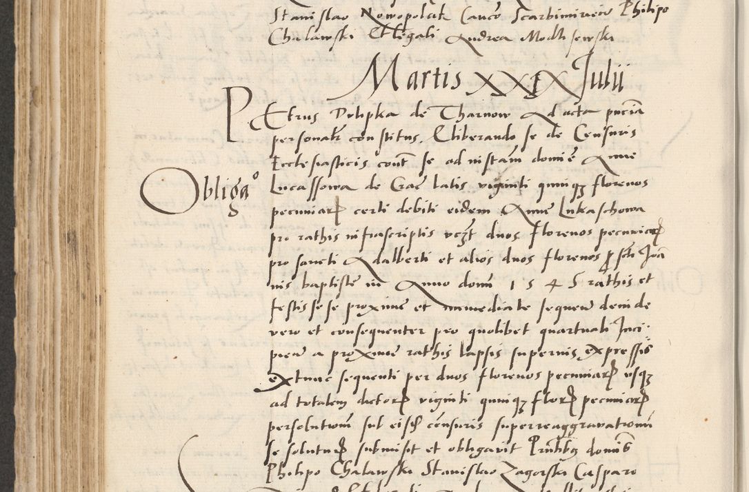 Zdjęcie nr 348 dla obiektu archiwalnego: Acta actorum causarum, sentenciarum et obligacionum coram reverendo patre domino Paulo Crassowsky Warssoviensi et Omnium Sanctorum preposito, canonico et officiali generali Cracoviensi ad annum Domini millesimum quingentesimum quadraresimum quatrum, cuius indicio est secunda pontificatus sanctissimi in Christo patris et domini nostri domini Pauli divina providencia pape tercii anno ipsius decimo, a die ac mense infrascriptis feliciter continuantur