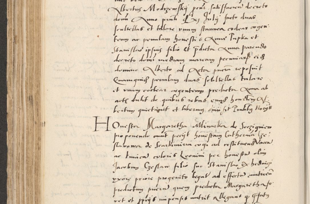 Zdjęcie nr 338 dla obiektu archiwalnego: Acta actorum causarum, sentenciarum et obligacionum coram reverendo patre domino Paulo Crassowsky Warssoviensi et Omnium Sanctorum preposito, canonico et officiali generali Cracoviensi ad annum Domini millesimum quingentesimum quadraresimum quatrum, cuius indicio est secunda pontificatus sanctissimi in Christo patris et domini nostri domini Pauli divina providencia pape tercii anno ipsius decimo, a die ac mense infrascriptis feliciter continuantur