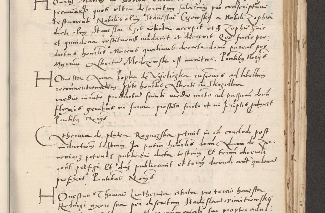 Zdjęcie nr 339 dla obiektu archiwalnego: Acta actorum causarum, sentenciarum et obligacionum coram reverendo patre domino Paulo Crassowsky Warssoviensi et Omnium Sanctorum preposito, canonico et officiali generali Cracoviensi ad annum Domini millesimum quingentesimum quadraresimum quatrum, cuius indicio est secunda pontificatus sanctissimi in Christo patris et domini nostri domini Pauli divina providencia pape tercii anno ipsius decimo, a die ac mense infrascriptis feliciter continuantur