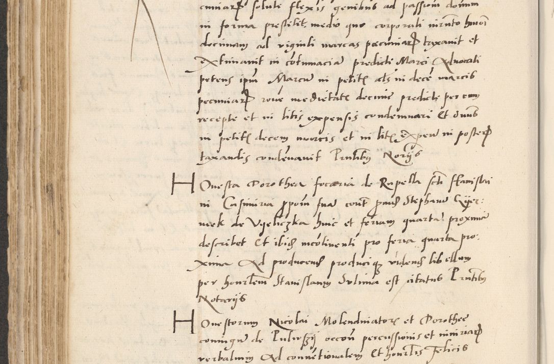 Zdjęcie nr 332 dla obiektu archiwalnego: Acta actorum causarum, sentenciarum et obligacionum coram reverendo patre domino Paulo Crassowsky Warssoviensi et Omnium Sanctorum preposito, canonico et officiali generali Cracoviensi ad annum Domini millesimum quingentesimum quadraresimum quatrum, cuius indicio est secunda pontificatus sanctissimi in Christo patris et domini nostri domini Pauli divina providencia pape tercii anno ipsius decimo, a die ac mense infrascriptis feliciter continuantur