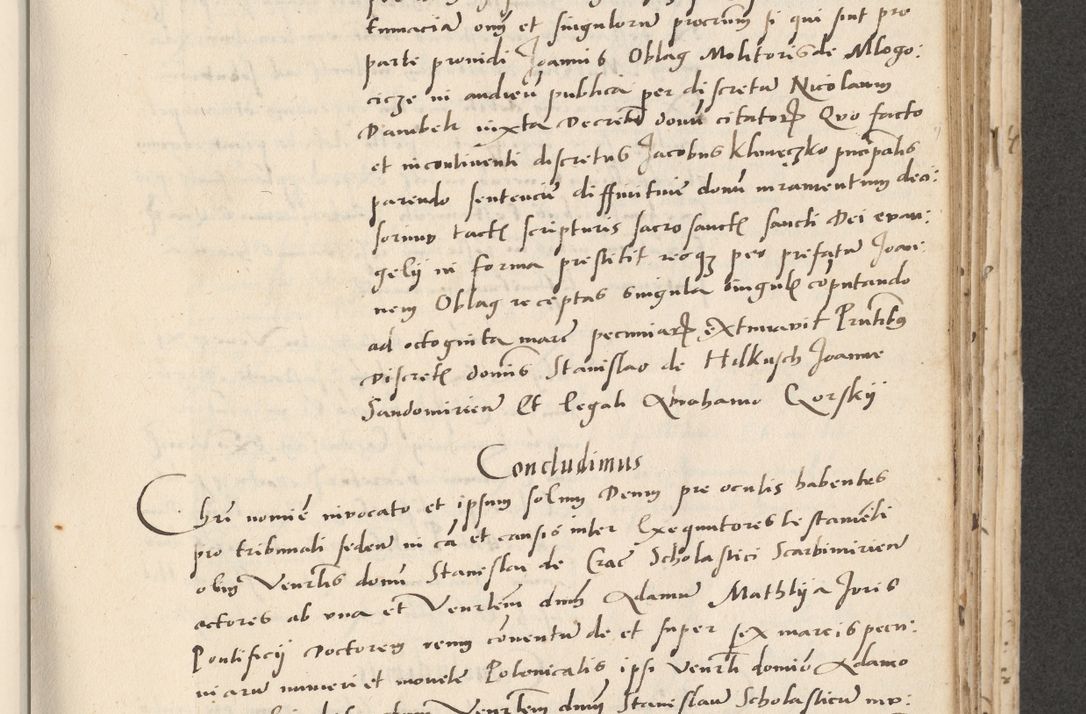 Zdjęcie nr 329 dla obiektu archiwalnego: Acta actorum causarum, sentenciarum et obligacionum coram reverendo patre domino Paulo Crassowsky Warssoviensi et Omnium Sanctorum preposito, canonico et officiali generali Cracoviensi ad annum Domini millesimum quingentesimum quadraresimum quatrum, cuius indicio est secunda pontificatus sanctissimi in Christo patris et domini nostri domini Pauli divina providencia pape tercii anno ipsius decimo, a die ac mense infrascriptis feliciter continuantur