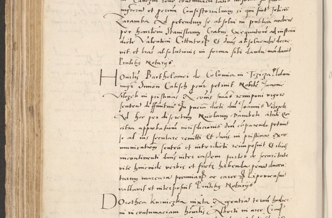 Zdjęcie nr 326 dla obiektu archiwalnego: Acta actorum causarum, sentenciarum et obligacionum coram reverendo patre domino Paulo Crassowsky Warssoviensi et Omnium Sanctorum preposito, canonico et officiali generali Cracoviensi ad annum Domini millesimum quingentesimum quadraresimum quatrum, cuius indicio est secunda pontificatus sanctissimi in Christo patris et domini nostri domini Pauli divina providencia pape tercii anno ipsius decimo, a die ac mense infrascriptis feliciter continuantur