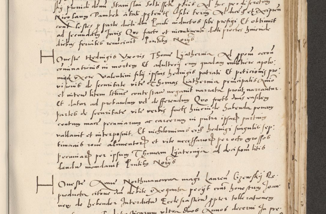 Zdjęcie nr 325 dla obiektu archiwalnego: Acta actorum causarum, sentenciarum et obligacionum coram reverendo patre domino Paulo Crassowsky Warssoviensi et Omnium Sanctorum preposito, canonico et officiali generali Cracoviensi ad annum Domini millesimum quingentesimum quadraresimum quatrum, cuius indicio est secunda pontificatus sanctissimi in Christo patris et domini nostri domini Pauli divina providencia pape tercii anno ipsius decimo, a die ac mense infrascriptis feliciter continuantur