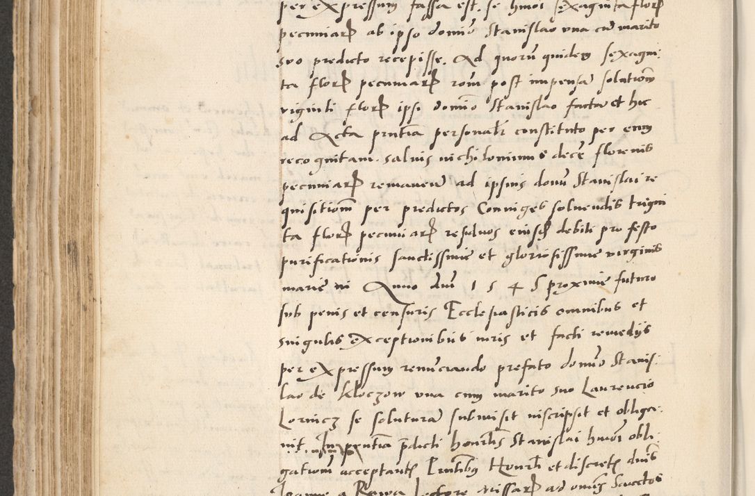 Zdjęcie nr 322 dla obiektu archiwalnego: Acta actorum causarum, sentenciarum et obligacionum coram reverendo patre domino Paulo Crassowsky Warssoviensi et Omnium Sanctorum preposito, canonico et officiali generali Cracoviensi ad annum Domini millesimum quingentesimum quadraresimum quatrum, cuius indicio est secunda pontificatus sanctissimi in Christo patris et domini nostri domini Pauli divina providencia pape tercii anno ipsius decimo, a die ac mense infrascriptis feliciter continuantur