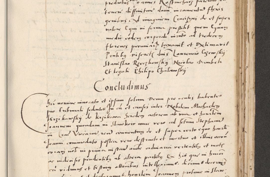 Zdjęcie nr 319 dla obiektu archiwalnego: Acta actorum causarum, sentenciarum et obligacionum coram reverendo patre domino Paulo Crassowsky Warssoviensi et Omnium Sanctorum preposito, canonico et officiali generali Cracoviensi ad annum Domini millesimum quingentesimum quadraresimum quatrum, cuius indicio est secunda pontificatus sanctissimi in Christo patris et domini nostri domini Pauli divina providencia pape tercii anno ipsius decimo, a die ac mense infrascriptis feliciter continuantur