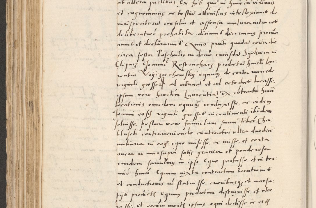 Zdjęcie nr 318 dla obiektu archiwalnego: Acta actorum causarum, sentenciarum et obligacionum coram reverendo patre domino Paulo Crassowsky Warssoviensi et Omnium Sanctorum preposito, canonico et officiali generali Cracoviensi ad annum Domini millesimum quingentesimum quadraresimum quatrum, cuius indicio est secunda pontificatus sanctissimi in Christo patris et domini nostri domini Pauli divina providencia pape tercii anno ipsius decimo, a die ac mense infrascriptis feliciter continuantur
