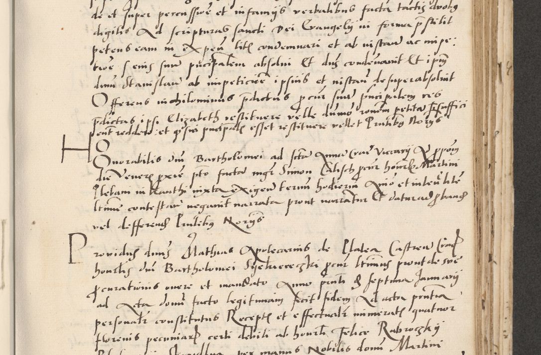 Zdjęcie nr 311 dla obiektu archiwalnego: Acta actorum causarum, sentenciarum et obligacionum coram reverendo patre domino Paulo Crassowsky Warssoviensi et Omnium Sanctorum preposito, canonico et officiali generali Cracoviensi ad annum Domini millesimum quingentesimum quadraresimum quatrum, cuius indicio est secunda pontificatus sanctissimi in Christo patris et domini nostri domini Pauli divina providencia pape tercii anno ipsius decimo, a die ac mense infrascriptis feliciter continuantur