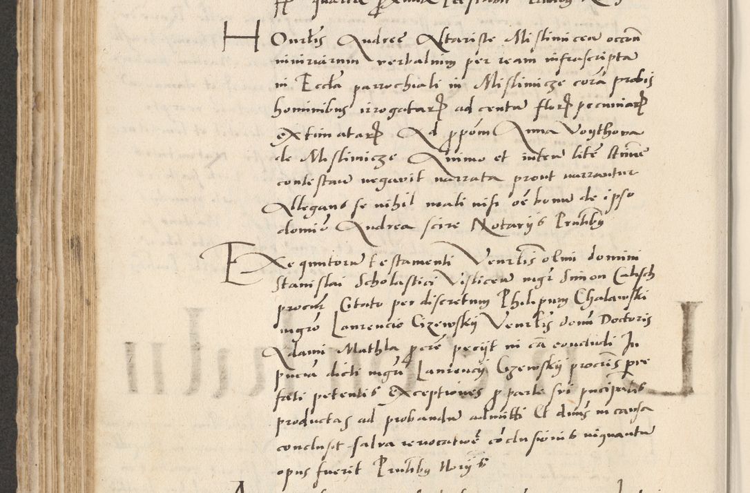Zdjęcie nr 310 dla obiektu archiwalnego: Acta actorum causarum, sentenciarum et obligacionum coram reverendo patre domino Paulo Crassowsky Warssoviensi et Omnium Sanctorum preposito, canonico et officiali generali Cracoviensi ad annum Domini millesimum quingentesimum quadraresimum quatrum, cuius indicio est secunda pontificatus sanctissimi in Christo patris et domini nostri domini Pauli divina providencia pape tercii anno ipsius decimo, a die ac mense infrascriptis feliciter continuantur