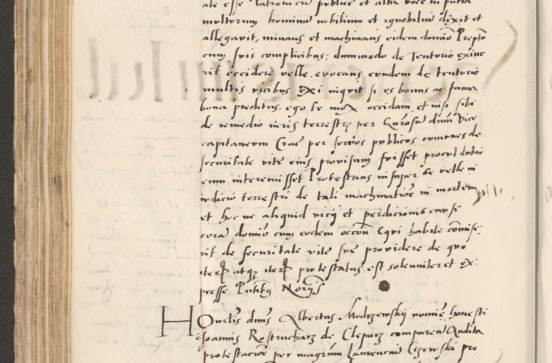 Zdjęcie nr 300 dla obiektu archiwalnego: Acta actorum causarum, sentenciarum et obligacionum coram reverendo patre domino Paulo Crassowsky Warssoviensi et Omnium Sanctorum preposito, canonico et officiali generali Cracoviensi ad annum Domini millesimum quingentesimum quadraresimum quatrum, cuius indicio est secunda pontificatus sanctissimi in Christo patris et domini nostri domini Pauli divina providencia pape tercii anno ipsius decimo, a die ac mense infrascriptis feliciter continuantur