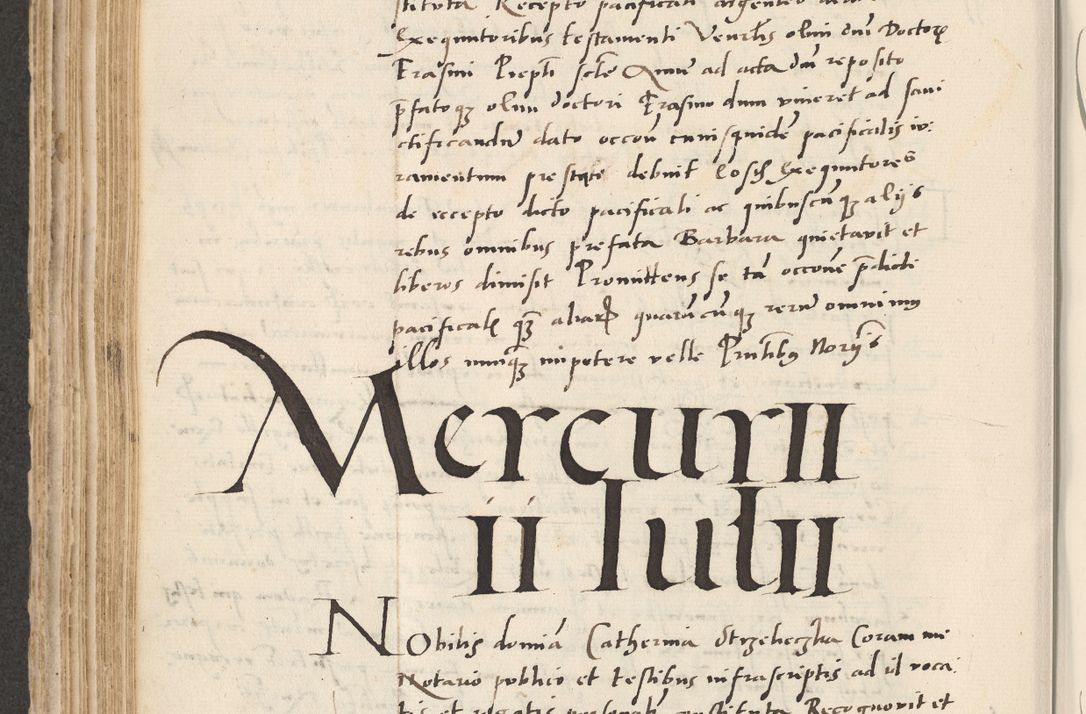 Zdjęcie nr 298 dla obiektu archiwalnego: Acta actorum causarum, sentenciarum et obligacionum coram reverendo patre domino Paulo Crassowsky Warssoviensi et Omnium Sanctorum preposito, canonico et officiali generali Cracoviensi ad annum Domini millesimum quingentesimum quadraresimum quatrum, cuius indicio est secunda pontificatus sanctissimi in Christo patris et domini nostri domini Pauli divina providencia pape tercii anno ipsius decimo, a die ac mense infrascriptis feliciter continuantur