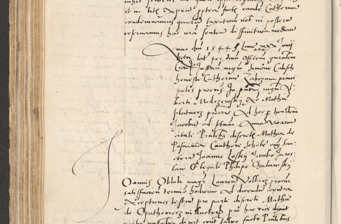 Zdjęcie nr 296 dla obiektu archiwalnego: Acta actorum causarum, sentenciarum et obligacionum coram reverendo patre domino Paulo Crassowsky Warssoviensi et Omnium Sanctorum preposito, canonico et officiali generali Cracoviensi ad annum Domini millesimum quingentesimum quadraresimum quatrum, cuius indicio est secunda pontificatus sanctissimi in Christo patris et domini nostri domini Pauli divina providencia pape tercii anno ipsius decimo, a die ac mense infrascriptis feliciter continuantur