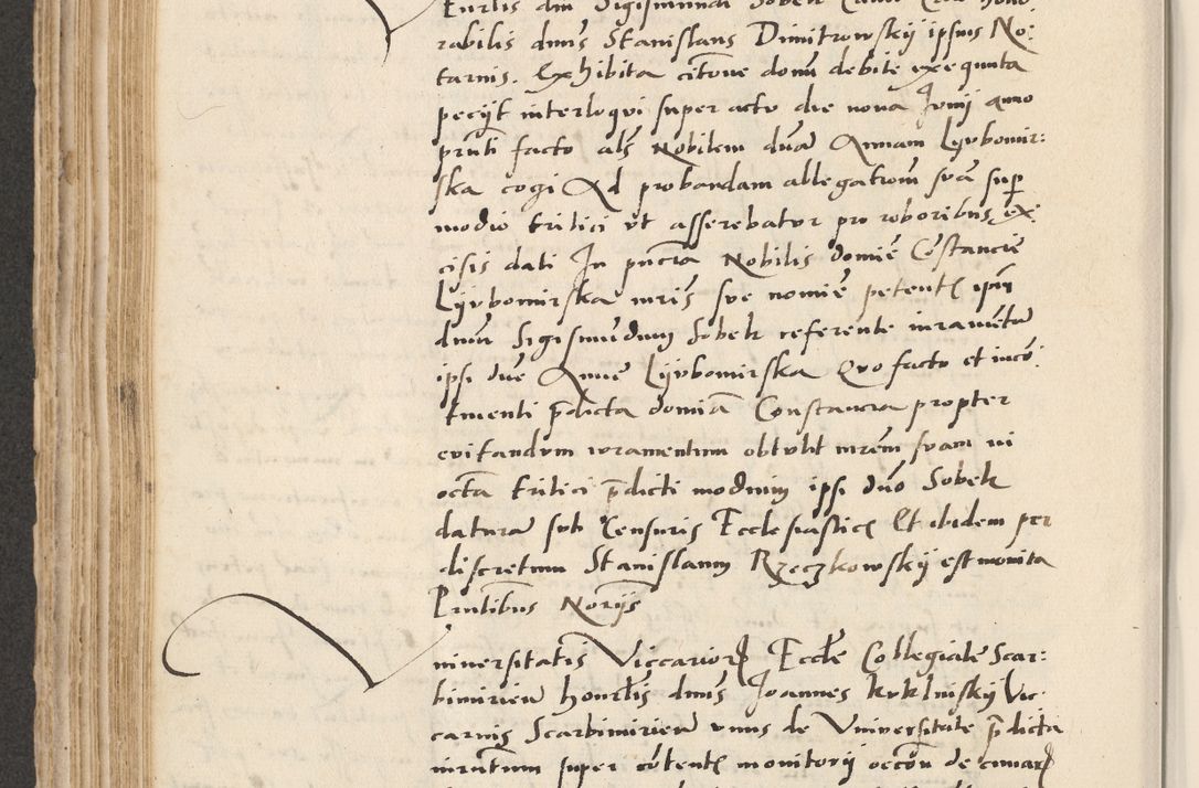 Zdjęcie nr 294 dla obiektu archiwalnego: Acta actorum causarum, sentenciarum et obligacionum coram reverendo patre domino Paulo Crassowsky Warssoviensi et Omnium Sanctorum preposito, canonico et officiali generali Cracoviensi ad annum Domini millesimum quingentesimum quadraresimum quatrum, cuius indicio est secunda pontificatus sanctissimi in Christo patris et domini nostri domini Pauli divina providencia pape tercii anno ipsius decimo, a die ac mense infrascriptis feliciter continuantur