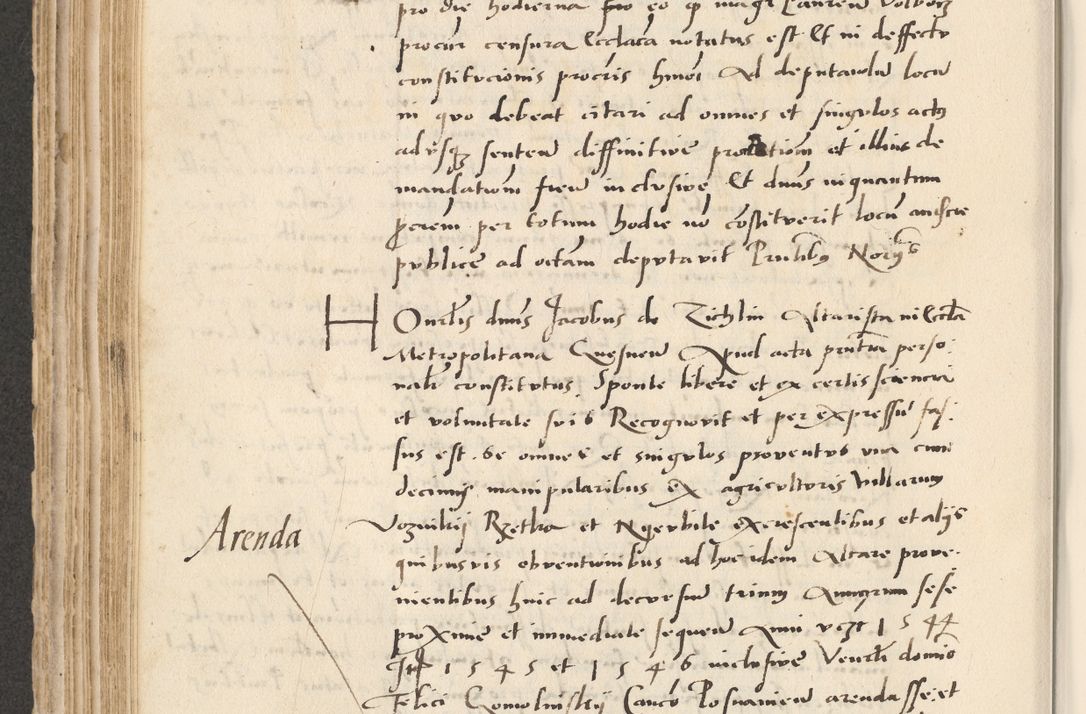 Zdjęcie nr 290 dla obiektu archiwalnego: Acta actorum causarum, sentenciarum et obligacionum coram reverendo patre domino Paulo Crassowsky Warssoviensi et Omnium Sanctorum preposito, canonico et officiali generali Cracoviensi ad annum Domini millesimum quingentesimum quadraresimum quatrum, cuius indicio est secunda pontificatus sanctissimi in Christo patris et domini nostri domini Pauli divina providencia pape tercii anno ipsius decimo, a die ac mense infrascriptis feliciter continuantur