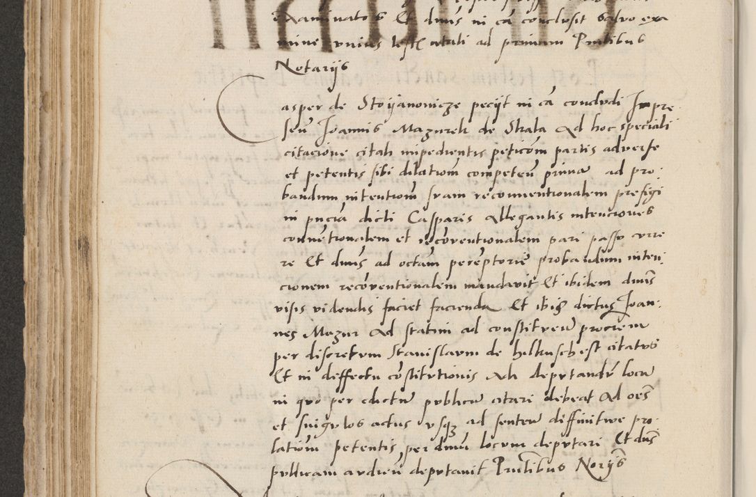 Zdjęcie nr 286 dla obiektu archiwalnego: Acta actorum causarum, sentenciarum et obligacionum coram reverendo patre domino Paulo Crassowsky Warssoviensi et Omnium Sanctorum preposito, canonico et officiali generali Cracoviensi ad annum Domini millesimum quingentesimum quadraresimum quatrum, cuius indicio est secunda pontificatus sanctissimi in Christo patris et domini nostri domini Pauli divina providencia pape tercii anno ipsius decimo, a die ac mense infrascriptis feliciter continuantur