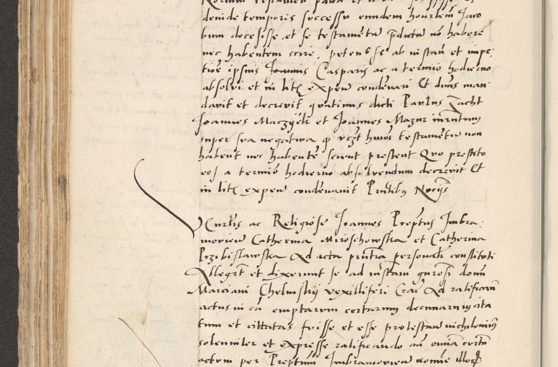 Zdjęcie nr 282 dla obiektu archiwalnego: Acta actorum causarum, sentenciarum et obligacionum coram reverendo patre domino Paulo Crassowsky Warssoviensi et Omnium Sanctorum preposito, canonico et officiali generali Cracoviensi ad annum Domini millesimum quingentesimum quadraresimum quatrum, cuius indicio est secunda pontificatus sanctissimi in Christo patris et domini nostri domini Pauli divina providencia pape tercii anno ipsius decimo, a die ac mense infrascriptis feliciter continuantur