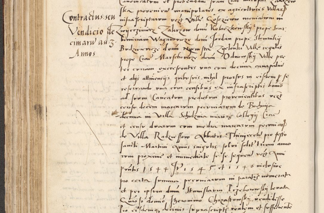 Zdjęcie nr 274 dla obiektu archiwalnego: Acta actorum causarum, sentenciarum et obligacionum coram reverendo patre domino Paulo Crassowsky Warssoviensi et Omnium Sanctorum preposito, canonico et officiali generali Cracoviensi ad annum Domini millesimum quingentesimum quadraresimum quatrum, cuius indicio est secunda pontificatus sanctissimi in Christo patris et domini nostri domini Pauli divina providencia pape tercii anno ipsius decimo, a die ac mense infrascriptis feliciter continuantur
