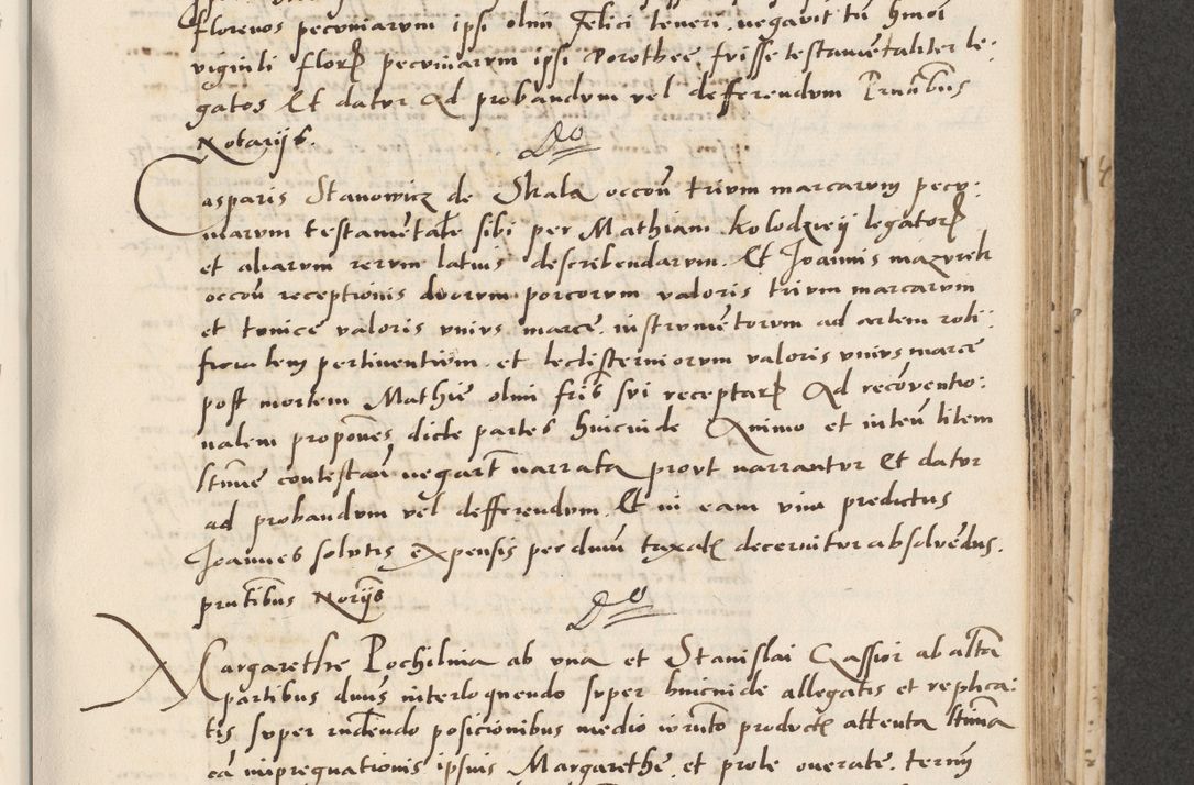 Zdjęcie nr 269 dla obiektu archiwalnego: Acta actorum causarum, sentenciarum et obligacionum coram reverendo patre domino Paulo Crassowsky Warssoviensi et Omnium Sanctorum preposito, canonico et officiali generali Cracoviensi ad annum Domini millesimum quingentesimum quadraresimum quatrum, cuius indicio est secunda pontificatus sanctissimi in Christo patris et domini nostri domini Pauli divina providencia pape tercii anno ipsius decimo, a die ac mense infrascriptis feliciter continuantur