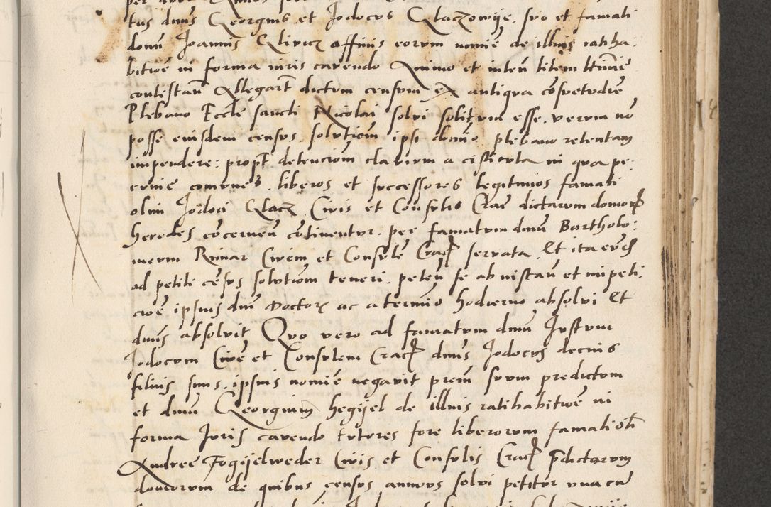 Zdjęcie nr 267 dla obiektu archiwalnego: Acta actorum causarum, sentenciarum et obligacionum coram reverendo patre domino Paulo Crassowsky Warssoviensi et Omnium Sanctorum preposito, canonico et officiali generali Cracoviensi ad annum Domini millesimum quingentesimum quadraresimum quatrum, cuius indicio est secunda pontificatus sanctissimi in Christo patris et domini nostri domini Pauli divina providencia pape tercii anno ipsius decimo, a die ac mense infrascriptis feliciter continuantur