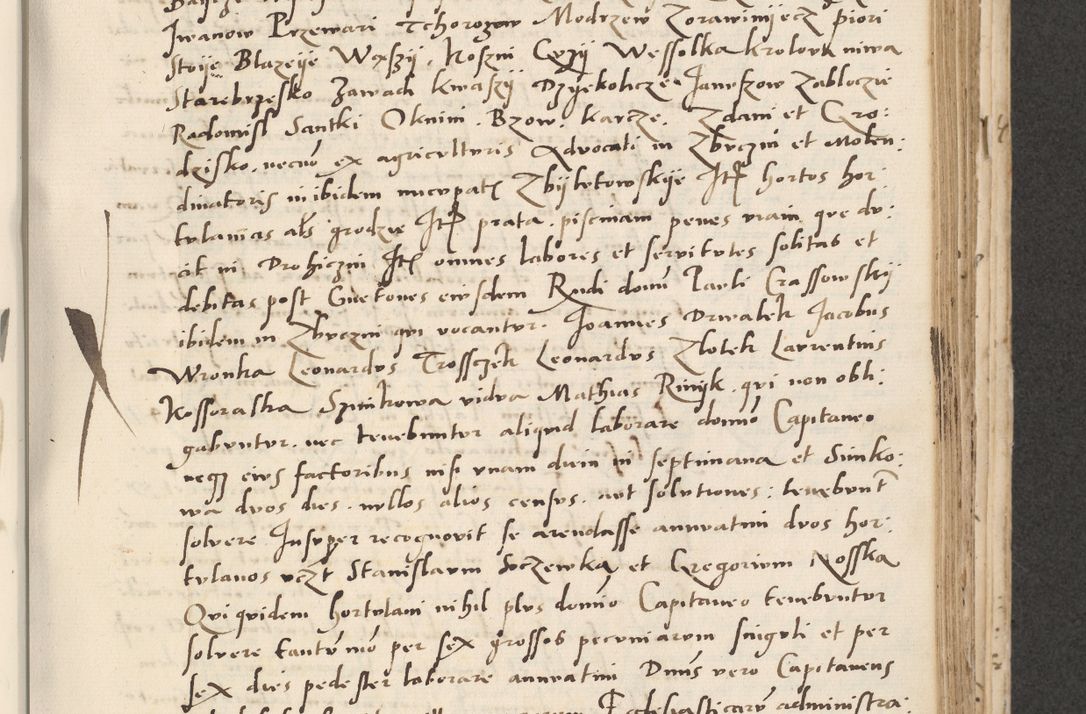 Zdjęcie nr 257 dla obiektu archiwalnego: Acta actorum causarum, sentenciarum et obligacionum coram reverendo patre domino Paulo Crassowsky Warssoviensi et Omnium Sanctorum preposito, canonico et officiali generali Cracoviensi ad annum Domini millesimum quingentesimum quadraresimum quatrum, cuius indicio est secunda pontificatus sanctissimi in Christo patris et domini nostri domini Pauli divina providencia pape tercii anno ipsius decimo, a die ac mense infrascriptis feliciter continuantur