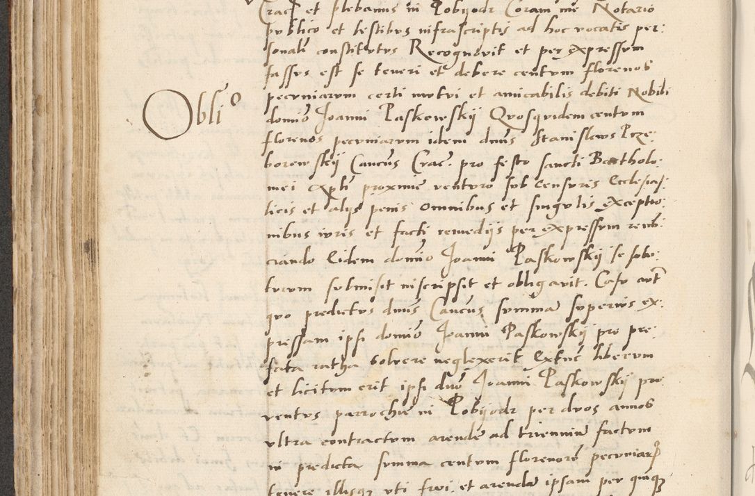 Zdjęcie nr 254 dla obiektu archiwalnego: Acta actorum causarum, sentenciarum et obligacionum coram reverendo patre domino Paulo Crassowsky Warssoviensi et Omnium Sanctorum preposito, canonico et officiali generali Cracoviensi ad annum Domini millesimum quingentesimum quadraresimum quatrum, cuius indicio est secunda pontificatus sanctissimi in Christo patris et domini nostri domini Pauli divina providencia pape tercii anno ipsius decimo, a die ac mense infrascriptis feliciter continuantur