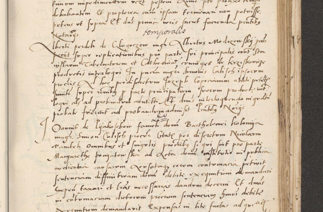 Zdjęcie nr 253 dla obiektu archiwalnego: Acta actorum causarum, sentenciarum et obligacionum coram reverendo patre domino Paulo Crassowsky Warssoviensi et Omnium Sanctorum preposito, canonico et officiali generali Cracoviensi ad annum Domini millesimum quingentesimum quadraresimum quatrum, cuius indicio est secunda pontificatus sanctissimi in Christo patris et domini nostri domini Pauli divina providencia pape tercii anno ipsius decimo, a die ac mense infrascriptis feliciter continuantur