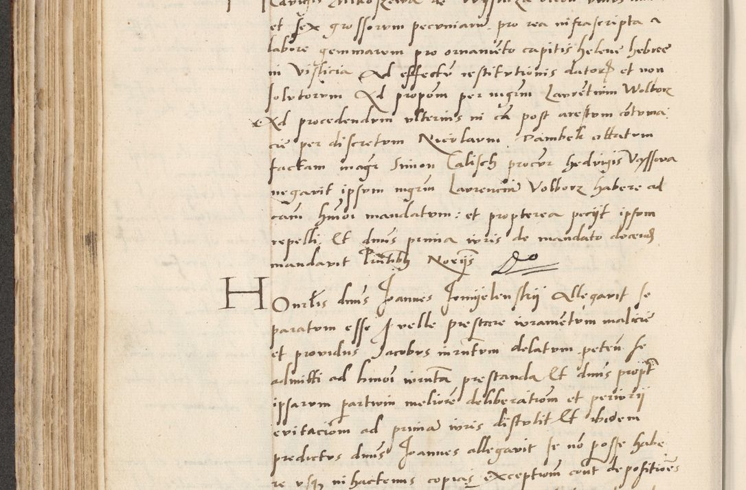Zdjęcie nr 252 dla obiektu archiwalnego: Acta actorum causarum, sentenciarum et obligacionum coram reverendo patre domino Paulo Crassowsky Warssoviensi et Omnium Sanctorum preposito, canonico et officiali generali Cracoviensi ad annum Domini millesimum quingentesimum quadraresimum quatrum, cuius indicio est secunda pontificatus sanctissimi in Christo patris et domini nostri domini Pauli divina providencia pape tercii anno ipsius decimo, a die ac mense infrascriptis feliciter continuantur