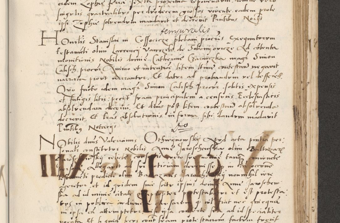 Zdjęcie nr 249 dla obiektu archiwalnego: Acta actorum causarum, sentenciarum et obligacionum coram reverendo patre domino Paulo Crassowsky Warssoviensi et Omnium Sanctorum preposito, canonico et officiali generali Cracoviensi ad annum Domini millesimum quingentesimum quadraresimum quatrum, cuius indicio est secunda pontificatus sanctissimi in Christo patris et domini nostri domini Pauli divina providencia pape tercii anno ipsius decimo, a die ac mense infrascriptis feliciter continuantur