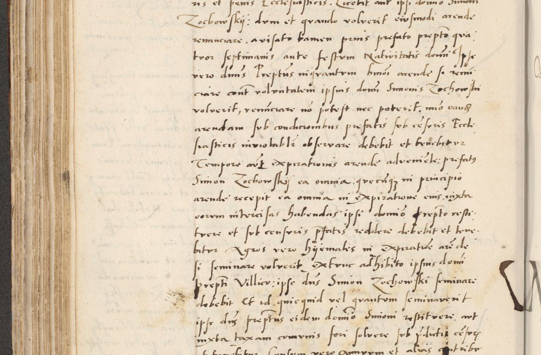 Zdjęcie nr 246 dla obiektu archiwalnego: Acta actorum causarum, sentenciarum et obligacionum coram reverendo patre domino Paulo Crassowsky Warssoviensi et Omnium Sanctorum preposito, canonico et officiali generali Cracoviensi ad annum Domini millesimum quingentesimum quadraresimum quatrum, cuius indicio est secunda pontificatus sanctissimi in Christo patris et domini nostri domini Pauli divina providencia pape tercii anno ipsius decimo, a die ac mense infrascriptis feliciter continuantur