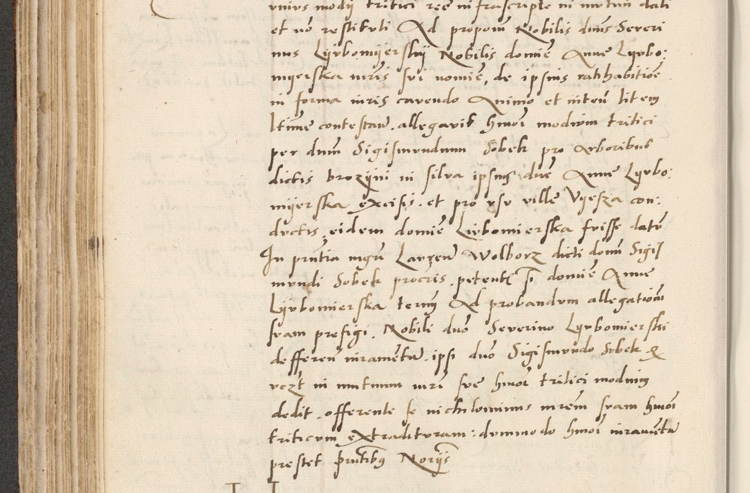 Zdjęcie nr 242 dla obiektu archiwalnego: Acta actorum causarum, sentenciarum et obligacionum coram reverendo patre domino Paulo Crassowsky Warssoviensi et Omnium Sanctorum preposito, canonico et officiali generali Cracoviensi ad annum Domini millesimum quingentesimum quadraresimum quatrum, cuius indicio est secunda pontificatus sanctissimi in Christo patris et domini nostri domini Pauli divina providencia pape tercii anno ipsius decimo, a die ac mense infrascriptis feliciter continuantur