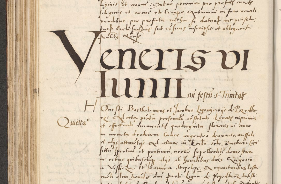 Zdjęcie nr 234 dla obiektu archiwalnego: Acta actorum causarum, sentenciarum et obligacionum coram reverendo patre domino Paulo Crassowsky Warssoviensi et Omnium Sanctorum preposito, canonico et officiali generali Cracoviensi ad annum Domini millesimum quingentesimum quadraresimum quatrum, cuius indicio est secunda pontificatus sanctissimi in Christo patris et domini nostri domini Pauli divina providencia pape tercii anno ipsius decimo, a die ac mense infrascriptis feliciter continuantur