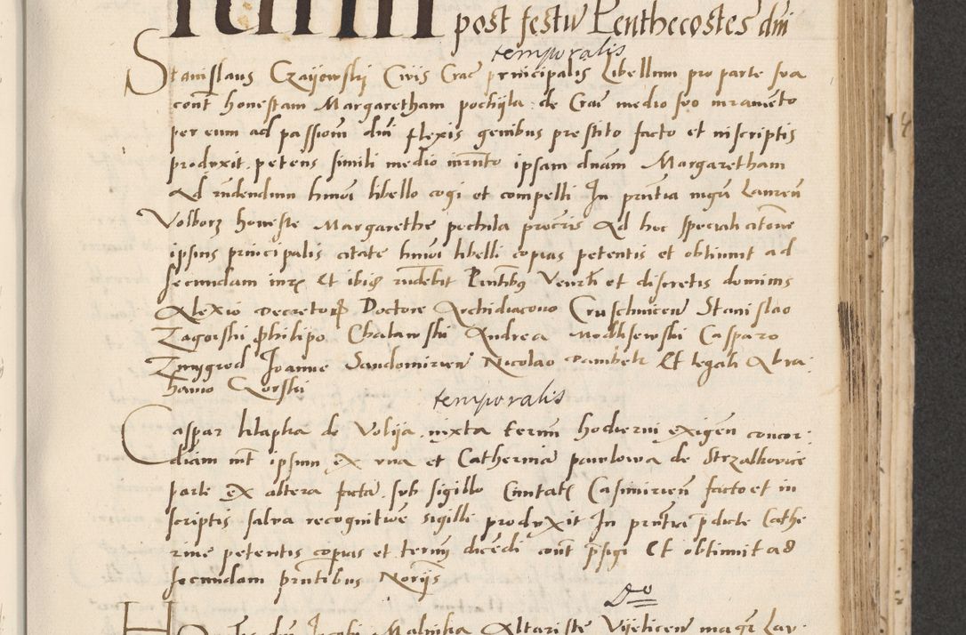 Zdjęcie nr 231 dla obiektu archiwalnego: Acta actorum causarum, sentenciarum et obligacionum coram reverendo patre domino Paulo Crassowsky Warssoviensi et Omnium Sanctorum preposito, canonico et officiali generali Cracoviensi ad annum Domini millesimum quingentesimum quadraresimum quatrum, cuius indicio est secunda pontificatus sanctissimi in Christo patris et domini nostri domini Pauli divina providencia pape tercii anno ipsius decimo, a die ac mense infrascriptis feliciter continuantur