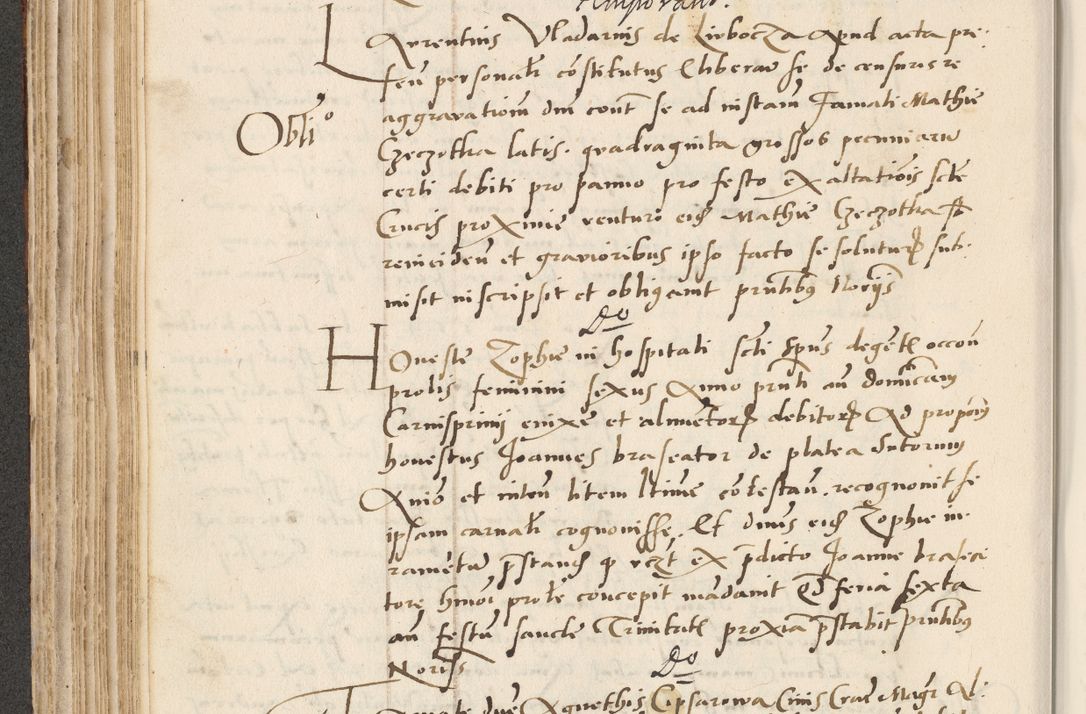 Zdjęcie nr 230 dla obiektu archiwalnego: Acta actorum causarum, sentenciarum et obligacionum coram reverendo patre domino Paulo Crassowsky Warssoviensi et Omnium Sanctorum preposito, canonico et officiali generali Cracoviensi ad annum Domini millesimum quingentesimum quadraresimum quatrum, cuius indicio est secunda pontificatus sanctissimi in Christo patris et domini nostri domini Pauli divina providencia pape tercii anno ipsius decimo, a die ac mense infrascriptis feliciter continuantur