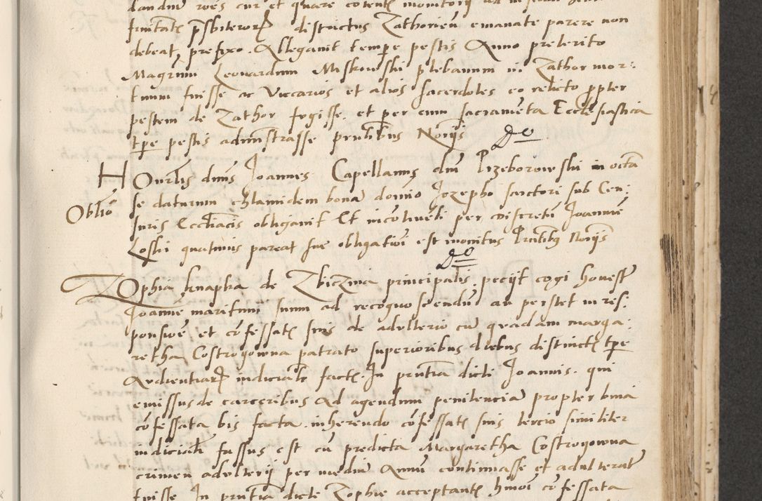 Zdjęcie nr 225 dla obiektu archiwalnego: Acta actorum causarum, sentenciarum et obligacionum coram reverendo patre domino Paulo Crassowsky Warssoviensi et Omnium Sanctorum preposito, canonico et officiali generali Cracoviensi ad annum Domini millesimum quingentesimum quadraresimum quatrum, cuius indicio est secunda pontificatus sanctissimi in Christo patris et domini nostri domini Pauli divina providencia pape tercii anno ipsius decimo, a die ac mense infrascriptis feliciter continuantur