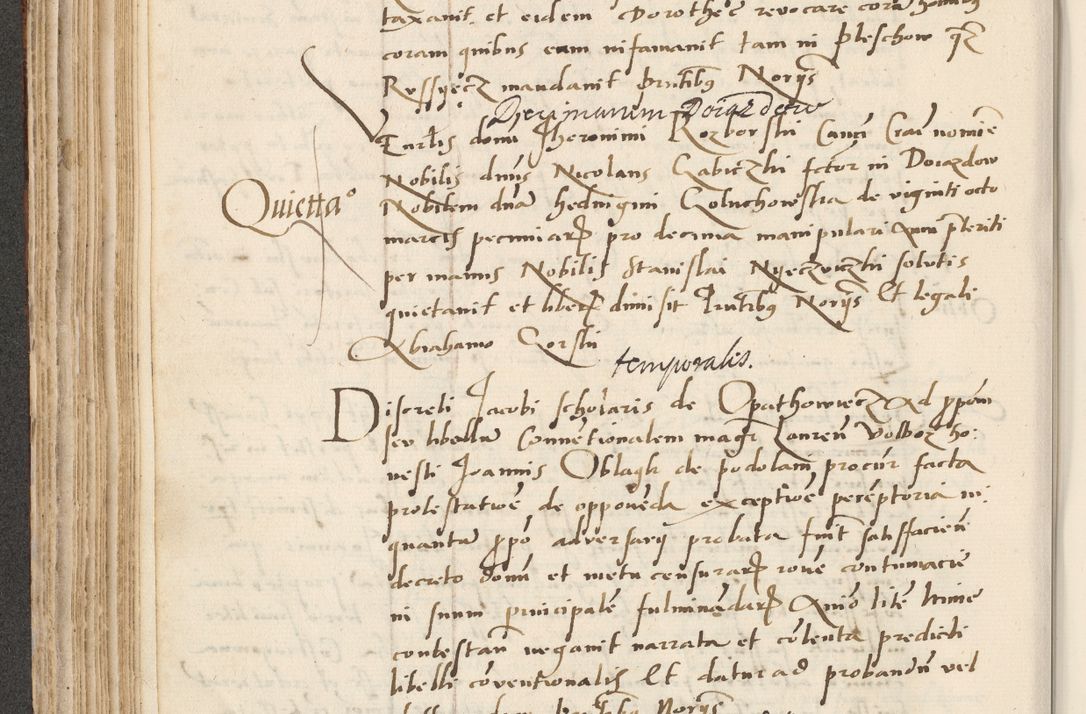 Zdjęcie nr 226 dla obiektu archiwalnego: Acta actorum causarum, sentenciarum et obligacionum coram reverendo patre domino Paulo Crassowsky Warssoviensi et Omnium Sanctorum preposito, canonico et officiali generali Cracoviensi ad annum Domini millesimum quingentesimum quadraresimum quatrum, cuius indicio est secunda pontificatus sanctissimi in Christo patris et domini nostri domini Pauli divina providencia pape tercii anno ipsius decimo, a die ac mense infrascriptis feliciter continuantur