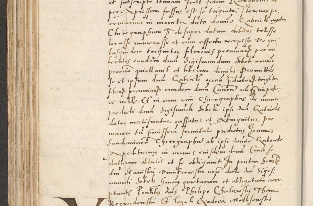 Zdjęcie nr 222 dla obiektu archiwalnego: Acta actorum causarum, sentenciarum et obligacionum coram reverendo patre domino Paulo Crassowsky Warssoviensi et Omnium Sanctorum preposito, canonico et officiali generali Cracoviensi ad annum Domini millesimum quingentesimum quadraresimum quatrum, cuius indicio est secunda pontificatus sanctissimi in Christo patris et domini nostri domini Pauli divina providencia pape tercii anno ipsius decimo, a die ac mense infrascriptis feliciter continuantur