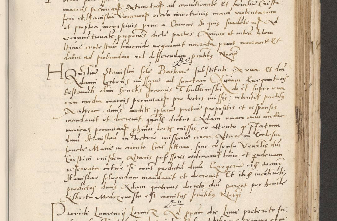 Zdjęcie nr 219 dla obiektu archiwalnego: Acta actorum causarum, sentenciarum et obligacionum coram reverendo patre domino Paulo Crassowsky Warssoviensi et Omnium Sanctorum preposito, canonico et officiali generali Cracoviensi ad annum Domini millesimum quingentesimum quadraresimum quatrum, cuius indicio est secunda pontificatus sanctissimi in Christo patris et domini nostri domini Pauli divina providencia pape tercii anno ipsius decimo, a die ac mense infrascriptis feliciter continuantur