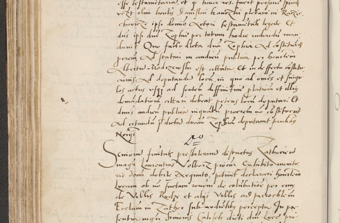 Zdjęcie nr 220 dla obiektu archiwalnego: Acta actorum causarum, sentenciarum et obligacionum coram reverendo patre domino Paulo Crassowsky Warssoviensi et Omnium Sanctorum preposito, canonico et officiali generali Cracoviensi ad annum Domini millesimum quingentesimum quadraresimum quatrum, cuius indicio est secunda pontificatus sanctissimi in Christo patris et domini nostri domini Pauli divina providencia pape tercii anno ipsius decimo, a die ac mense infrascriptis feliciter continuantur