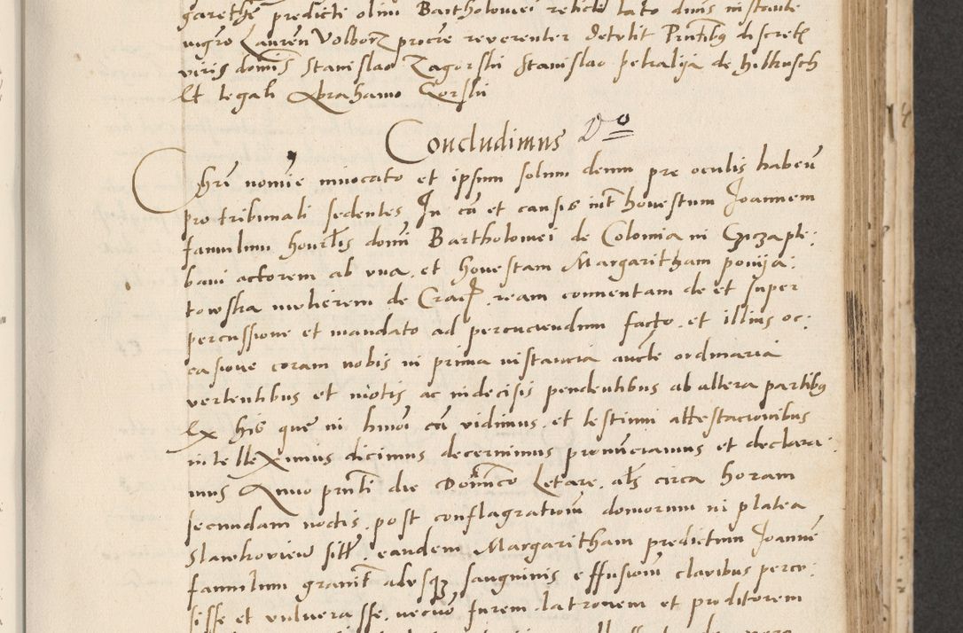 Zdjęcie nr 213 dla obiektu archiwalnego: Acta actorum causarum, sentenciarum et obligacionum coram reverendo patre domino Paulo Crassowsky Warssoviensi et Omnium Sanctorum preposito, canonico et officiali generali Cracoviensi ad annum Domini millesimum quingentesimum quadraresimum quatrum, cuius indicio est secunda pontificatus sanctissimi in Christo patris et domini nostri domini Pauli divina providencia pape tercii anno ipsius decimo, a die ac mense infrascriptis feliciter continuantur