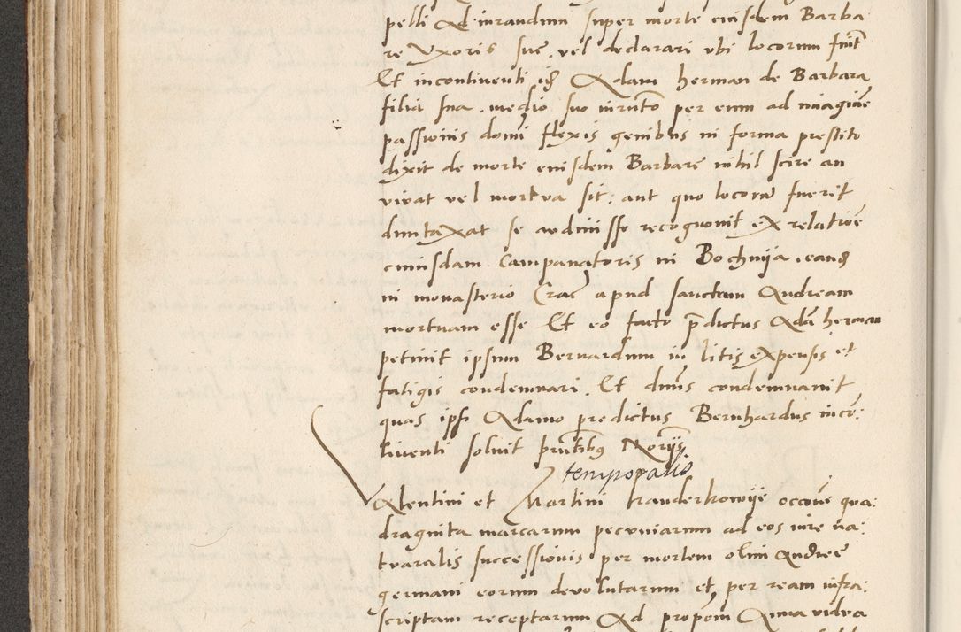 Zdjęcie nr 212 dla obiektu archiwalnego: Acta actorum causarum, sentenciarum et obligacionum coram reverendo patre domino Paulo Crassowsky Warssoviensi et Omnium Sanctorum preposito, canonico et officiali generali Cracoviensi ad annum Domini millesimum quingentesimum quadraresimum quatrum, cuius indicio est secunda pontificatus sanctissimi in Christo patris et domini nostri domini Pauli divina providencia pape tercii anno ipsius decimo, a die ac mense infrascriptis feliciter continuantur