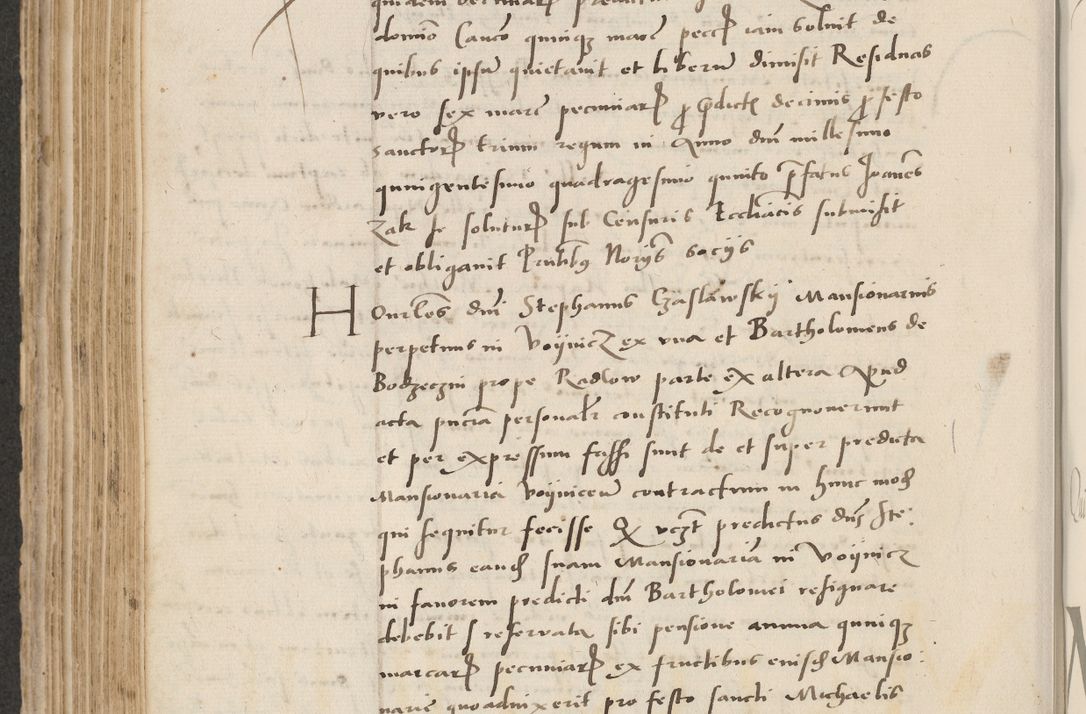 Zdjęcie nr 410 dla obiektu archiwalnego: Acta actorum causarum, sentenciarum et obligacionum coram reverendo patre domino Paulo Crassowsky Warssoviensi et Omnium Sanctorum preposito, canonico et officiali generali Cracoviensi ad annum Domini millesimum quingentesimum quadraresimum quatrum, cuius indicio est secunda pontificatus sanctissimi in Christo patris et domini nostri domini Pauli divina providencia pape tercii anno ipsius decimo, a die ac mense infrascriptis feliciter continuantur